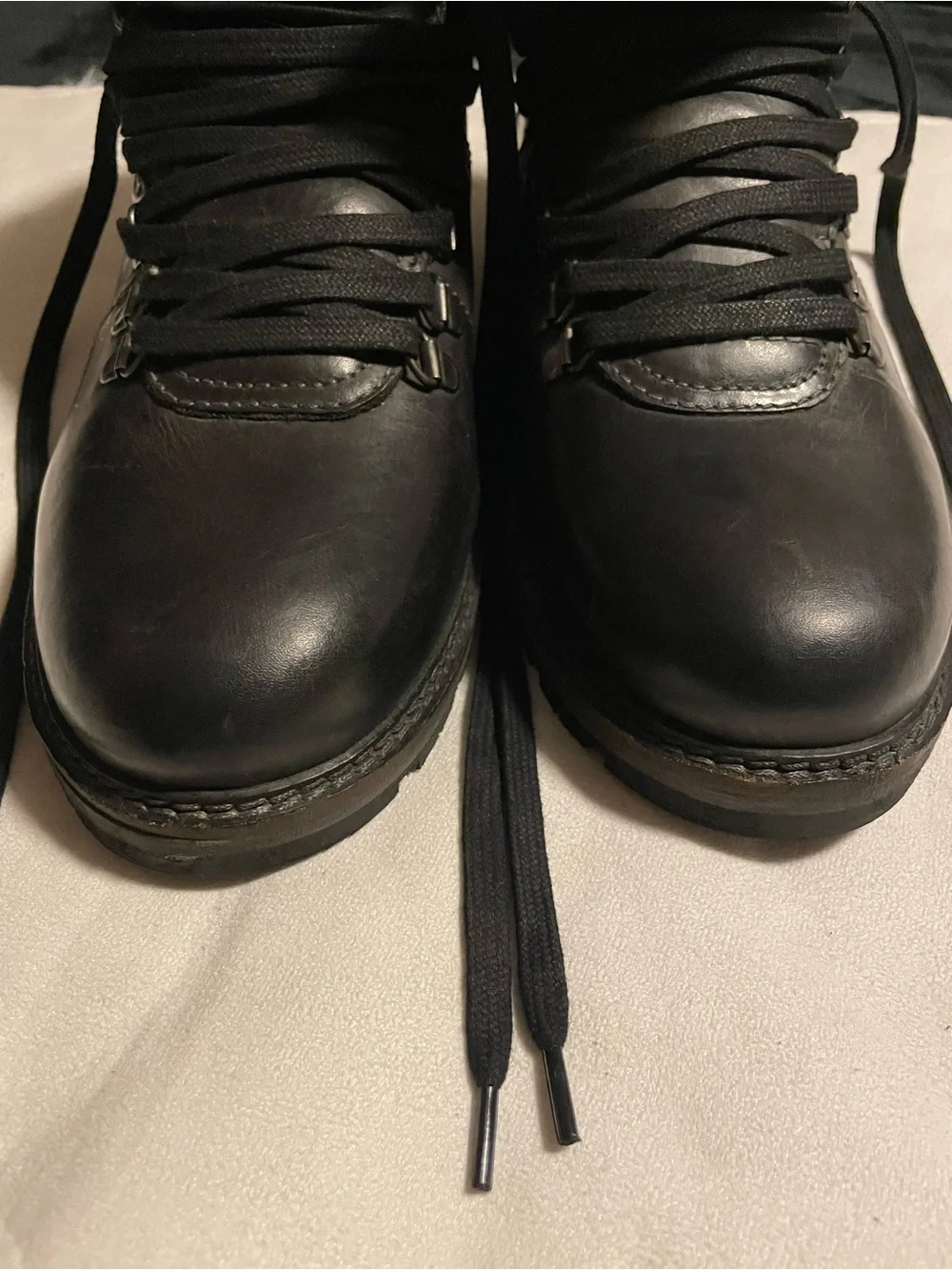 Brand new Real Leather Reserved Footwear New York Men's Black Lace-Up Boots